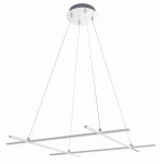 ANDROS LAMPA WISZĄCA 70X70 40W LED SREBRNY 4000K APETI | Candellux A0020-340