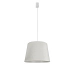 Lampa wisząca CONE M white z białym, aksamitnym kloszem Nowodvorski Lighting