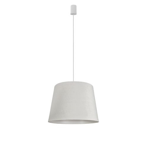 Lampa wisząca CONE M white z białym, aksamitnym kloszem Nowodvorski Lighting