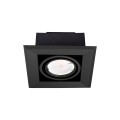 LAMPA PODTYNKOWA BLOCCO CZARNA 1x7W GU10 LED | ML472 Milagro