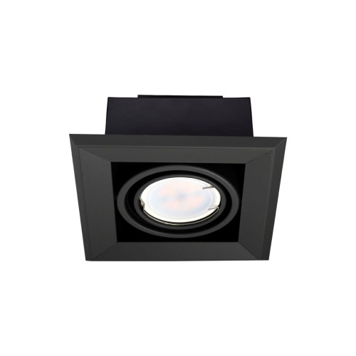 LAMPA PODTYNKOWA BLOCCO CZARNA 1x7W GU10 LED | ML472 Milagro