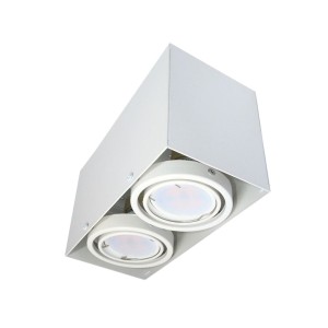 LAMPA SUFITOWA BLOCCO BIAŁA 2x7W GU10 LED | ML478 Milagro