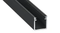 Profil aluminiowy czarny typ Y 1m + klosz mleczny EKPR6336 Eko-Light
