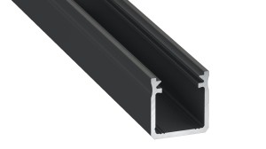PROFIL ALUMINIOWY CZARNY TYP Y 1m + KLOSZ MLECZNY EKPR6336 Eko-Light