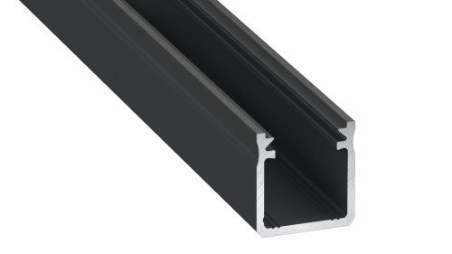 Profil aluminiowy czarny typ Y 1m + klosz mleczny EKPR6336 Eko-Light
