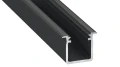 Profil aluminowy czarny typ G 1m + klosz mleczny EKPR6367 Eko-Light