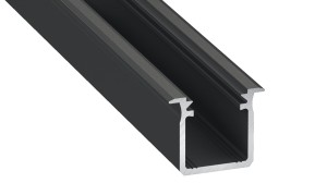 PROFIL ALUMINOWY CZARNY TYP G 1m + KLOSZ MLECZNY EKPR6367 Eko-Light