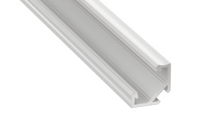 PROFIL ALUMINIOWY NAROŻNY BIAŁY TYP C 1m + KLOSZ MLECZNY (C CZARNY-1M) EKPR9320 Eko-Light