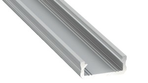 PROFIL ALUMINOWY SREBRNY TYP D 1m + KLOSZ MLECZNY (D SREB -1M) EKPR6474 Eko-Light