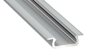 PROFIL ALUMINIOWY SREBRNY TYP Z 1m + KLOSZ MLECZNY EKPR6481 Eko-Light