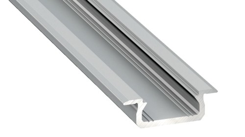 Profil aluminiowy srebrny typ Z 1m + klosz mleczny EKPR6481 Eko-Light