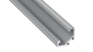 PROFIL ALUMINIOWY NAROŻNY SREBRNY TYP C 1m + KLOSZ MLECZNY (C SREB-1M) EKPR6511 Eko-Light