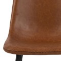 Stołek barowy Oregon PU brandy Low - ACTONA