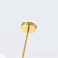 Lampa wisząca Dorado 6 na złotym stelażu z białymi, szklanymi kloszami Light Prestige