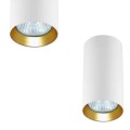 Spot tuba MANACOR biało-złota 6x13cm GU10 LIGHT PRESTIGE