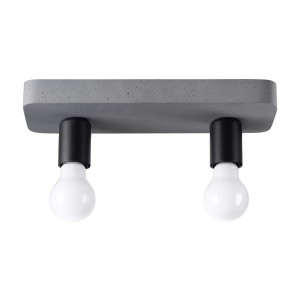 Plafon TAVO 2 szary E27 2x15W IP20 SL.1157 SOLLUX