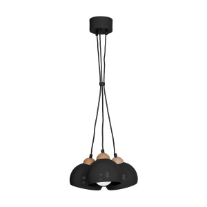 Lampa wisząca DAMA BLACK 3xE27 | MLP6580 Milagro