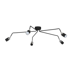 Lampa sufitowa JOKER BLACK 5xGU10 | MLP1341 Milagro