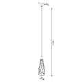 Lampa wisząca SUBA 1 czarna E27 1x15W IP20 SL.1165 SOLLUX