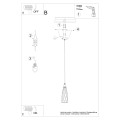 Lampa wisząca SUBA 1 czarna E27 1x15W IP20 SL.1165 SOLLUX