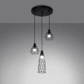 Lampa wisząca SUBA 3P czarna E27 3x15W IP20 SL.1166 SOLLUX