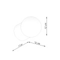 Kinkiet BOOMO naturalne drewno G9 1x8W IP20 SL.1192 SOLLUX