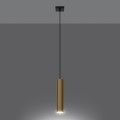 Lampa Wisząca LAGOS 1 złoty połysk GU10 1x10W IP20 SL.1200 SOLLUX