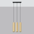 Lampa Wisząca LAGOS 3 złoty połysk GU10 3x10W IP20 SL.1201 SOLLUX
