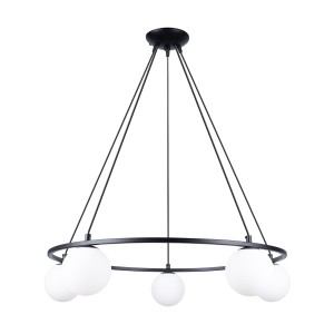 Żyrandol YOLI 5 czarny G9 5x8W IP20 SL.1214 SOLLUX
