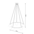 Żyrandol YOLI 5 czarny G9 5x8W IP20 SL.1214 SOLLUX