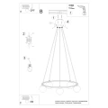 Żyrandol YOLI 5 czarny G9 5x8W IP20 SL.1214 SOLLUX