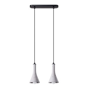 Lampa wisząca REA 2 beton E14 2x12W IP20 SL.1224 SOLLUX