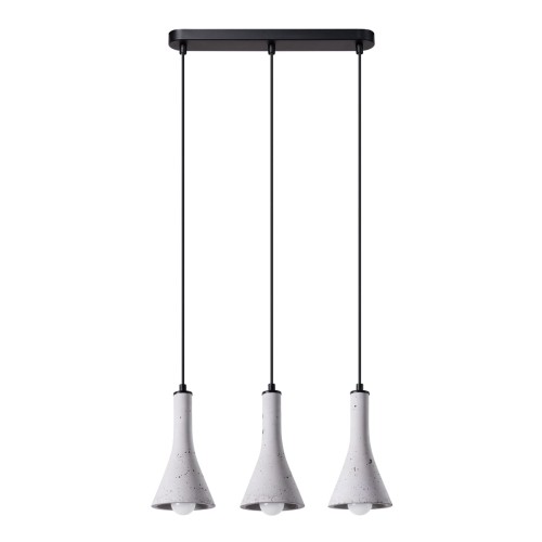 Lampa wisząca REA 3L beton E14 3x12W IP20 SL.1225 SOLLUX