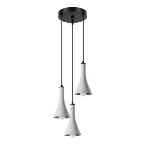 Lampa wisząca REA 3P beton E14 3x12W IP20 SL.1226 SOLLUX