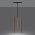 Lampa wisząca PASTELO 3L drewno G9 3x8W IP20 SL.1267 SOLLUX
