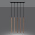 Lampa wisząca PASTELO 5L drewno G9 5x8W IP20 SL.1269 SOLLUX