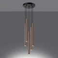 Lampa wisząca PASTELO 5P drewno G9 5x8W IP20 SL.1270 SOLLUX
