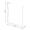 Lampa wisząca STRANG 120 3000K LED 1x76W IP20 TH.278 SOLLUX