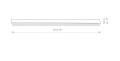 Lampa sufitowa STRAIGHT LED GRAPHITE 120 grafitowa o długości 122cm Nowodvorski Lighting