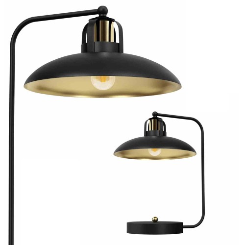Lampka biurkowa FELIX Czarny/Złoty 1xE27 MLP8908 Milagro