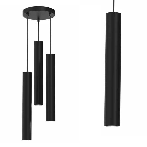 Lampa wisząca HUDSON Czarny 3xGU10 MLP8793 Milagro