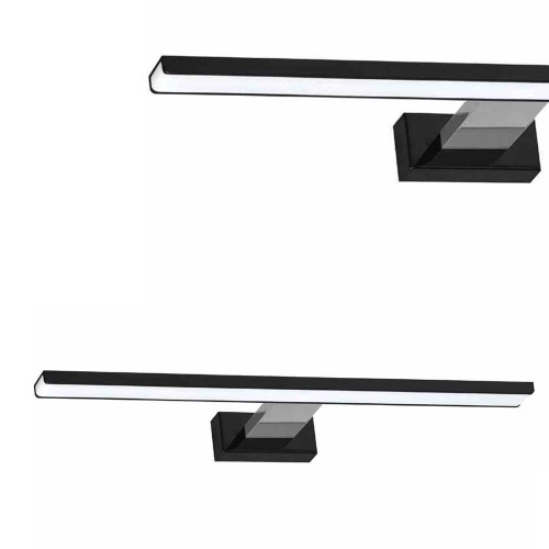 Kinkiet SHINE Czarny/Chrom 60cm 13,8W LED ML7883 Milagro