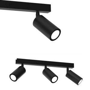 Lampa sufitowa HUDSON Czarny 3xGU10 MLP8796 Milagro