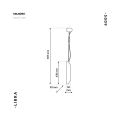 Lampa Wisząca LIBRA 1xE14 | MILAGRO BY MACIEJ ZIEŃ