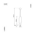 Lampa Wisząca LIBRA 6xE14 | MILAGRO BY MACIEJ ZIEŃ