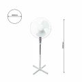 WENTYLATOR STOJĄCY EKO-LIGHT 16'' BIAŁY | EKW463 Eko-Light