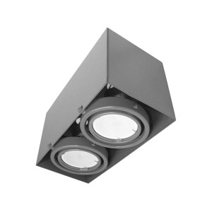 LAMPA SUFITOWA BLOCCO SZARY 2x7W GU10 LED ML843 Milagro