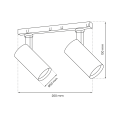 MAGNETIC TRACK 2x10W LED 3000K ML8932 Milagro