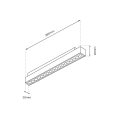MAGNETIC TRACK 18W LED 3000K ML8926 Milagro