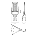Lampa uliczna Alley 100W 4000K 230V EKO9910 Eko-Light